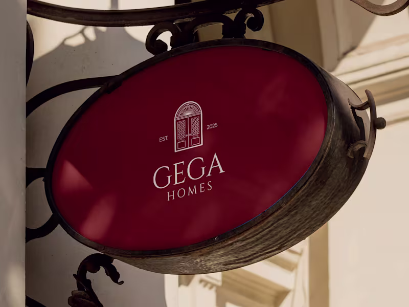 Cover image for Branding for "GEGA HOMES"