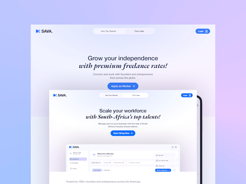Cover image for SAVA Marketplace Web App Design
