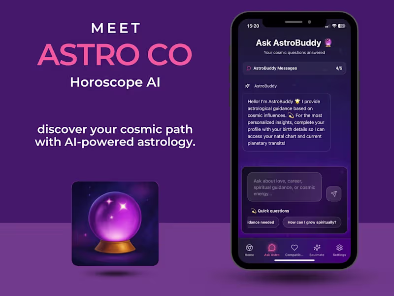 Cover image for AI-Powered Astrology App Development