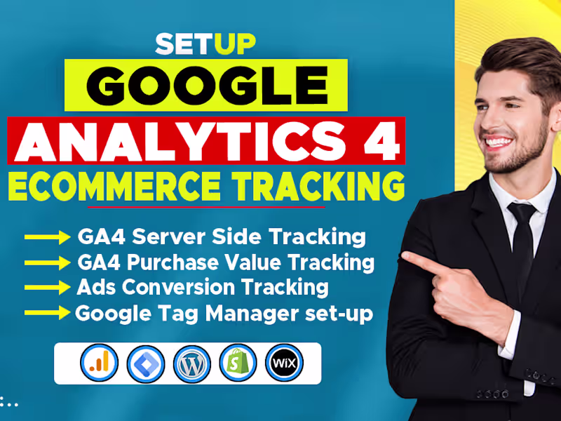 Cover image for  Setup google analytics 4, enhance ecommerce tracking via GTM