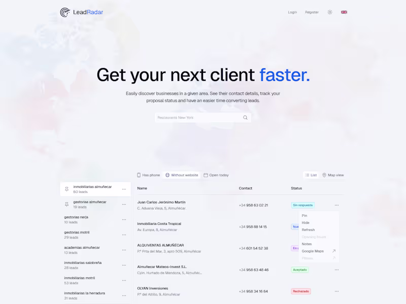 Cover image for LeadRadar: Web Design & Development