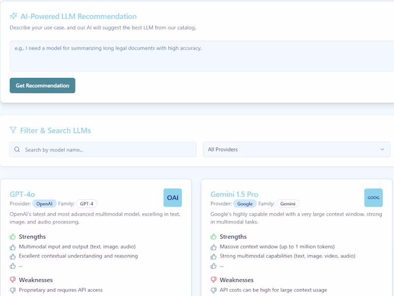 Cover image for LLM Showcase by Chatmagic AI