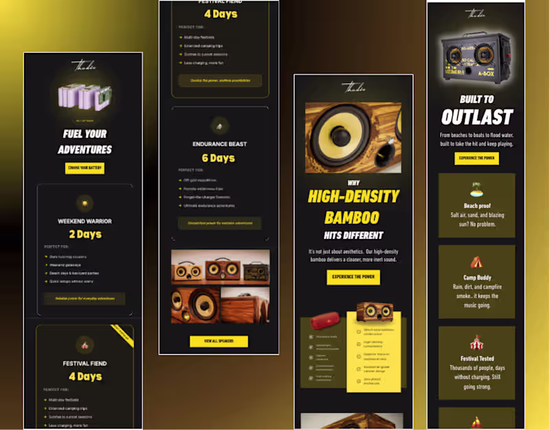 Cover image for Email designs done for a Dutch Speaker brand. This speaker i...