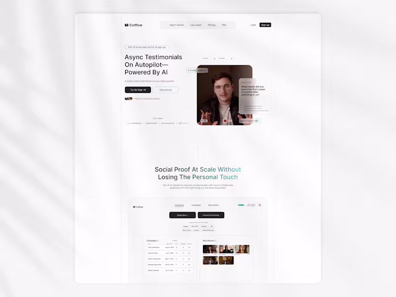 Cover image for Cutflow | Web Design
