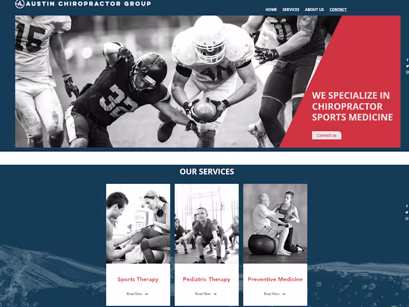 Cover image for Website redesign for a chiropractor's practice
