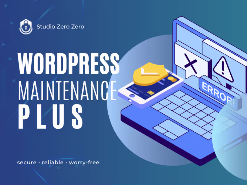 Cover image for WordPress Maintenance PLUS – $85/mo