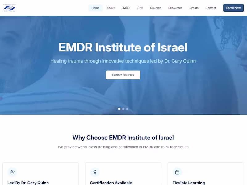 Cover image for EMDR Institute of Israel - Dr. Gary Quinn