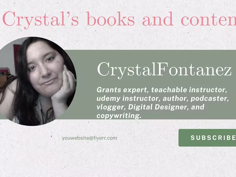 Cover image for Need a writer I am the GAL for the JOB!