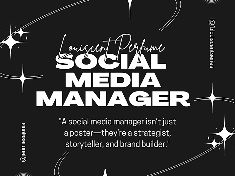 Cover image for Social Media Marketer/Manager for Louiscent Perfume