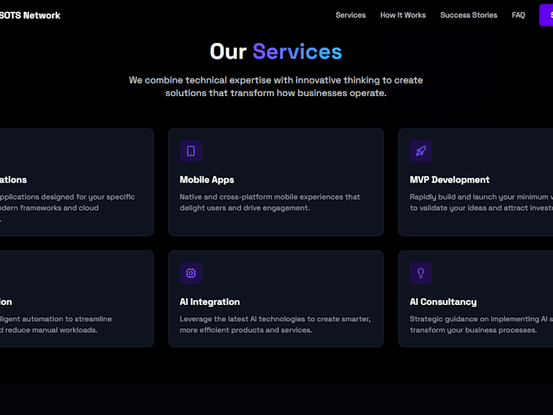 Cover image for SOTS Network | AI-Powered Workflow Automation