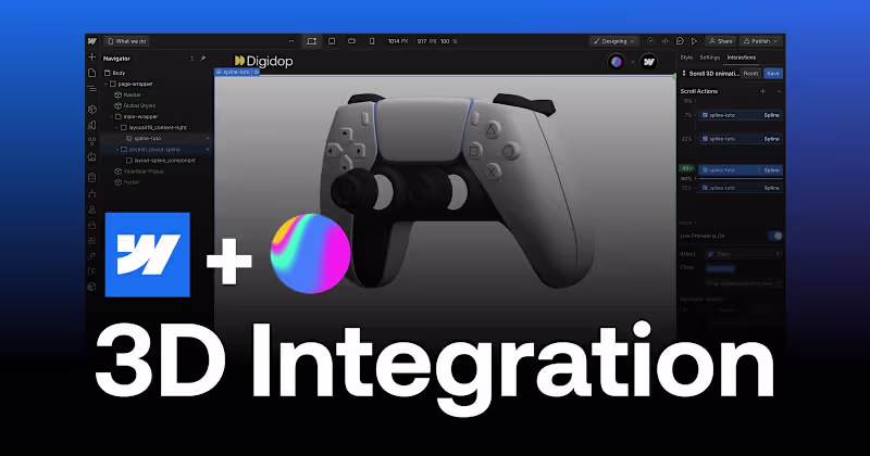 Cover image for I will design an Interactive  responsive Webflow Website