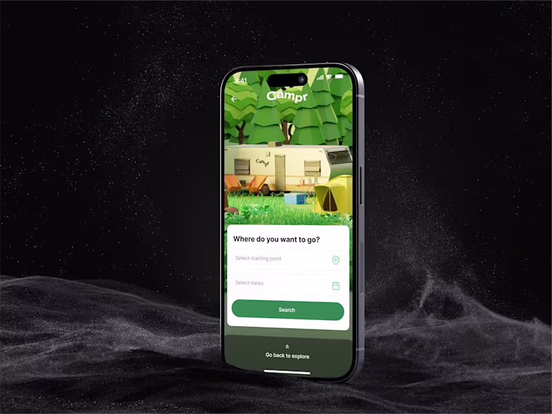 Cover image for Product Design | RV & Caravan rental app
