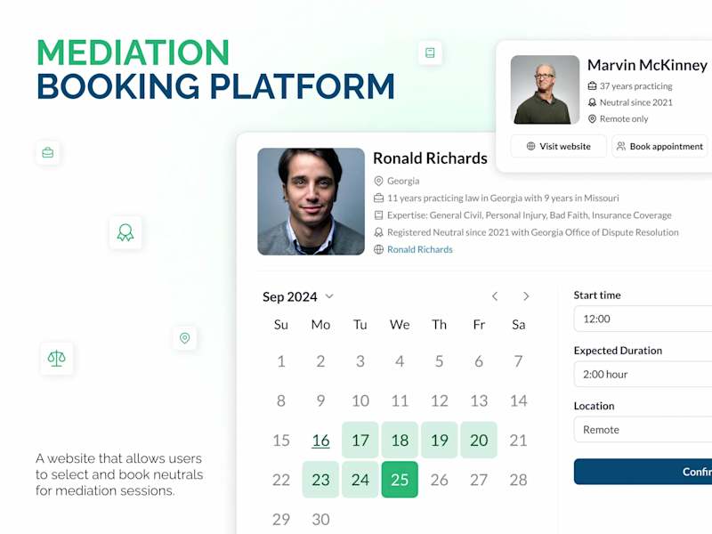 Cover image for Comprehensive Booking and Mediation Platform Development