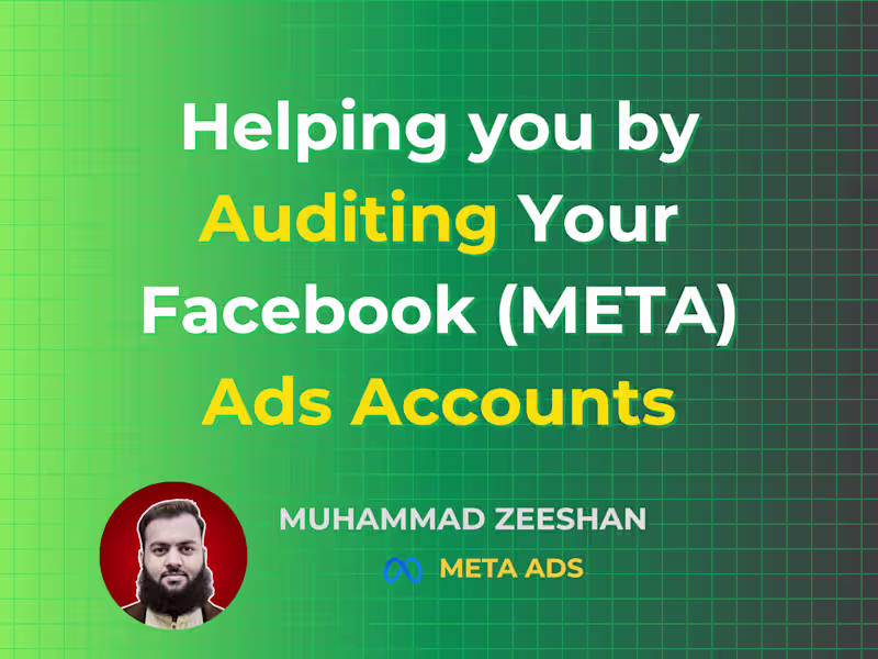 Cover image for Helping you by Auditing Your Facebook (META) Ads Accounts