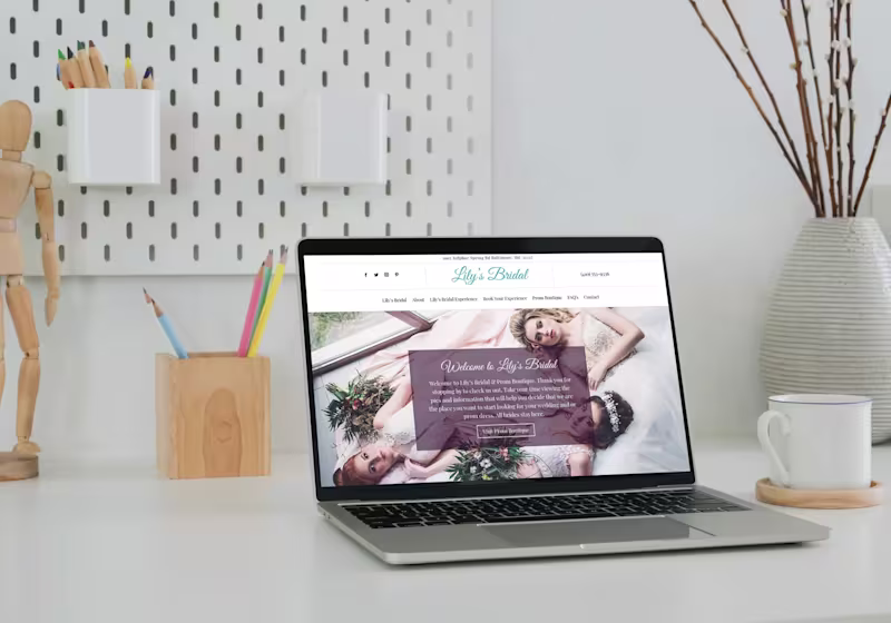 Cover image for Wedding Gown Shop Website