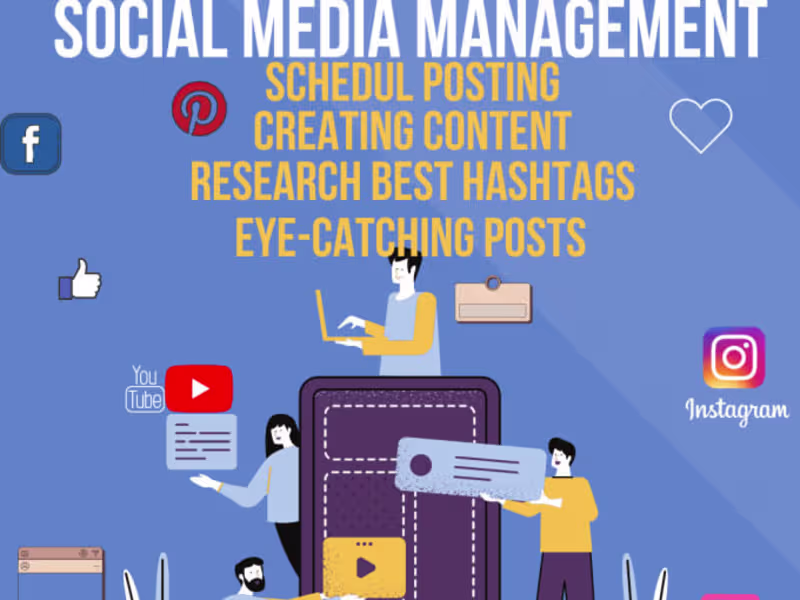 Cover image for I will be your social media manager and content creator