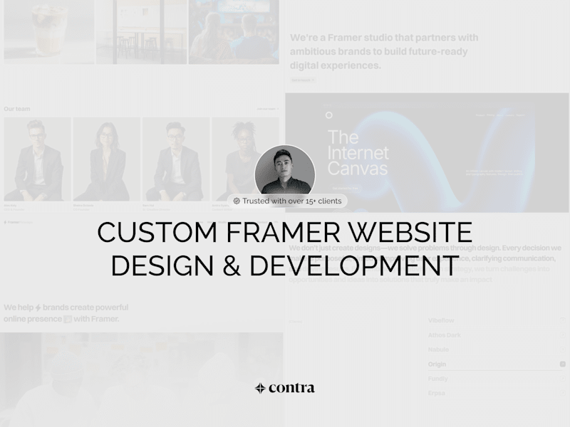 Cover image for Custom Framer Website