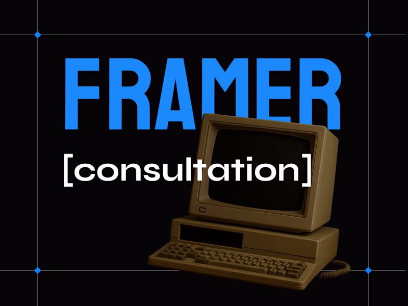 Cover image for Framer | Consultation
