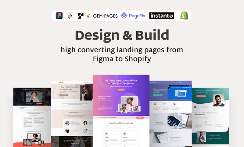 Cover image for I will design and build out your shopify landing page with replo
