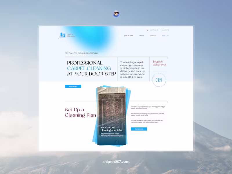 Cover image for Engaging Cleaning website design using webflow and Figma