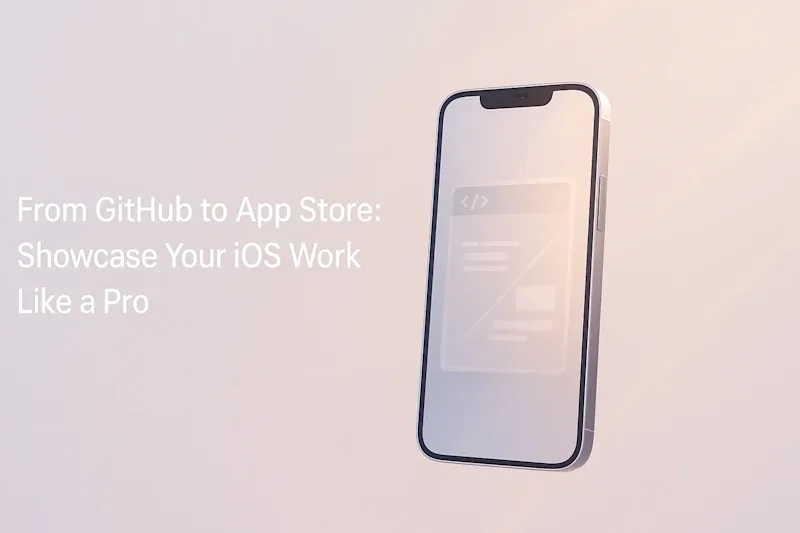 Cover image for From GitHub to App Store: Showcase Your iOS Work Like a Pro