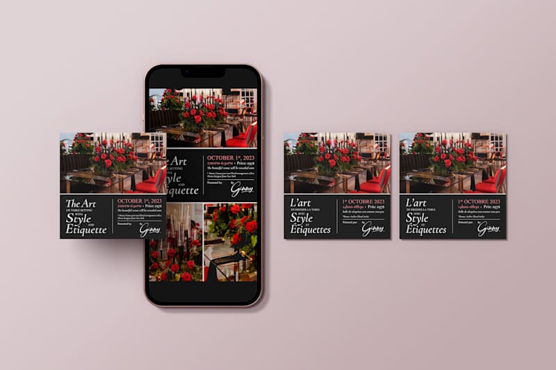 Cover image for Luxury Social Media Post Design for an Event Designer