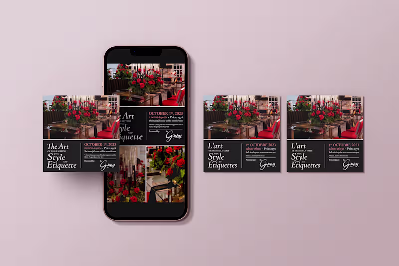 Cover image for Luxury Social Media Post Design for an Event Designer