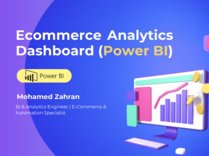 Cover image for Ecommerce Analytics Dashboard (Power BI)