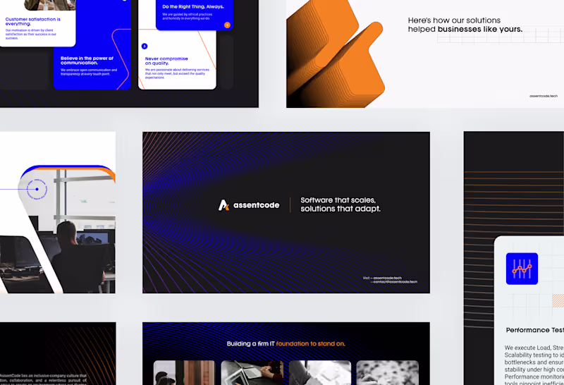 Cover image for Corporate Presentation for AssentCode