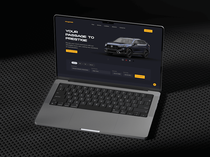 Cover image for KingsCab - Luxury Car Rental Website Design