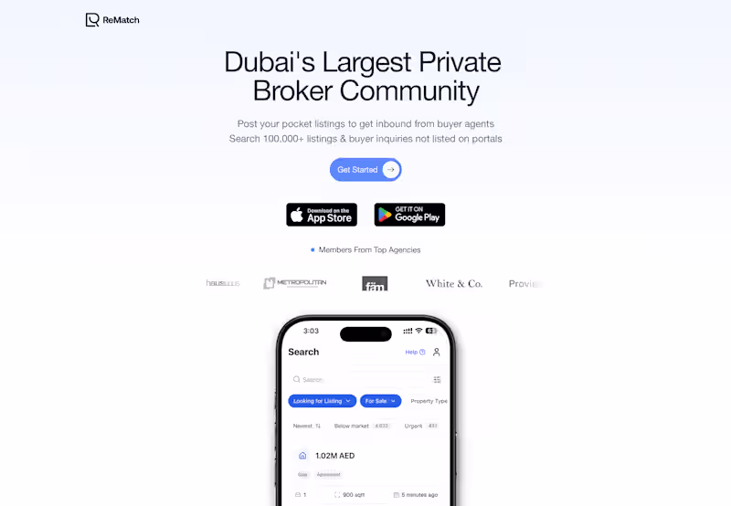 Cover image for ReMatch - Dubai's Largest Private