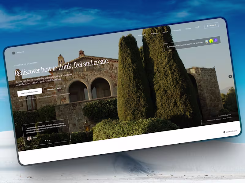 Cover image for 🔥 Just built a curiosity-driven hero section. No boring “We...