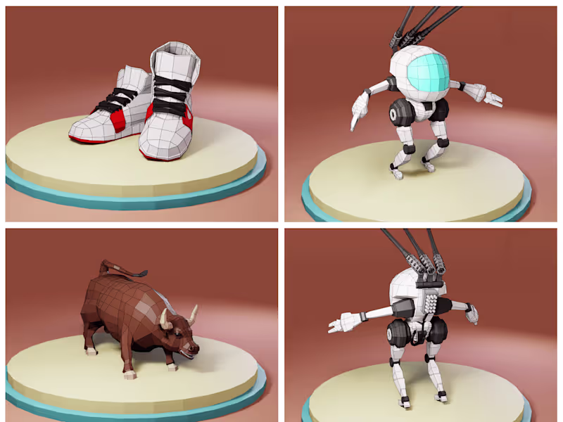 Cover image for 3D Model Showcase - 'Low Poly Assets'