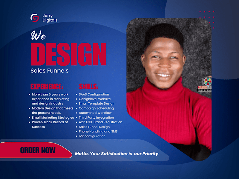 Cover image for I will Design gohighlevel website saas sales funnels
