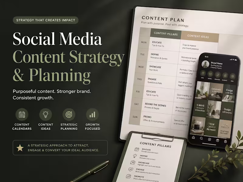 Cover image for Social Media Content Strategy & Planning