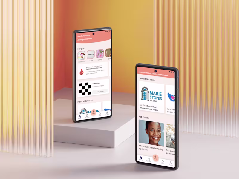 Cover image for Period Tracking Homepage Redesign