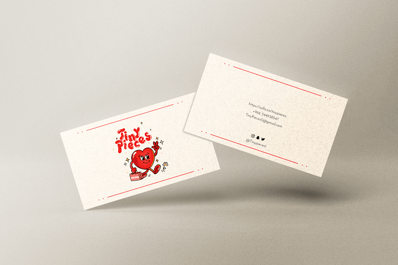 Cover image for Tiny Pieces - Business Card & Thank You Card