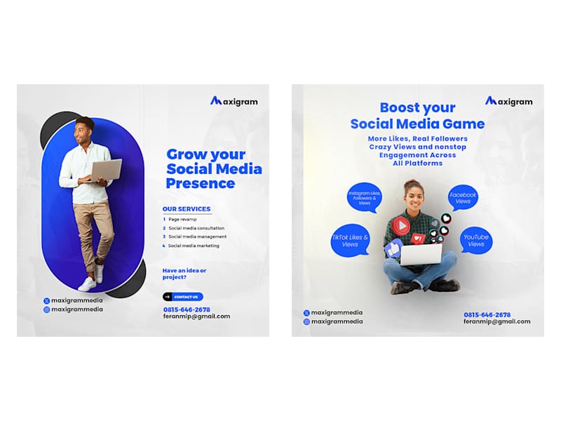 Cover image for MAXIGRAM – SOCIAL MEDIA SERVICE PROMOTION
