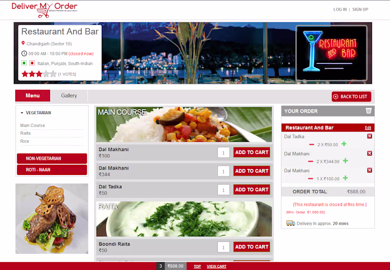 Cover image for Grocery delivery website with Shopping cart, Paypal and CMS