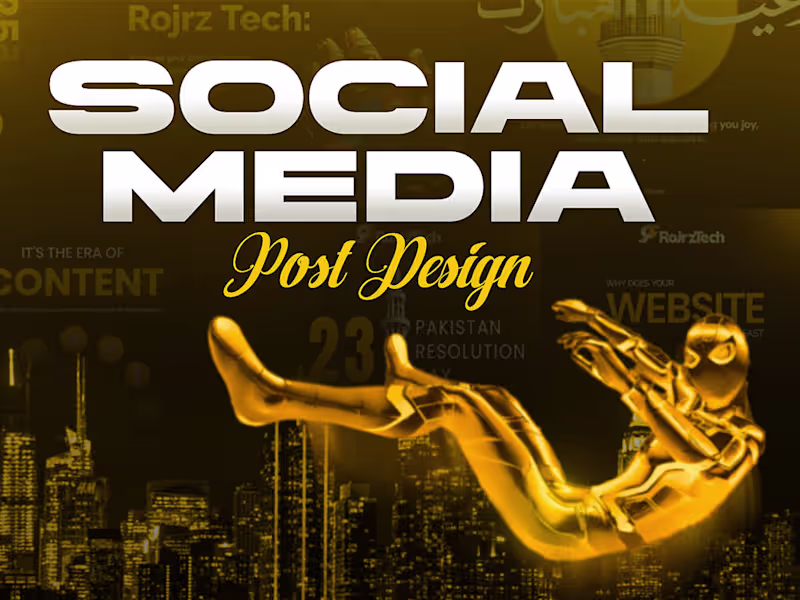 Cover image for Creative Social Media Post Designs for RojrzTech