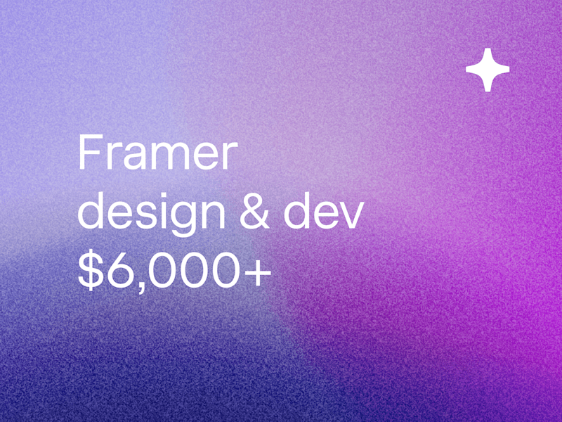 Cover image for Framer Website (Design & Development)