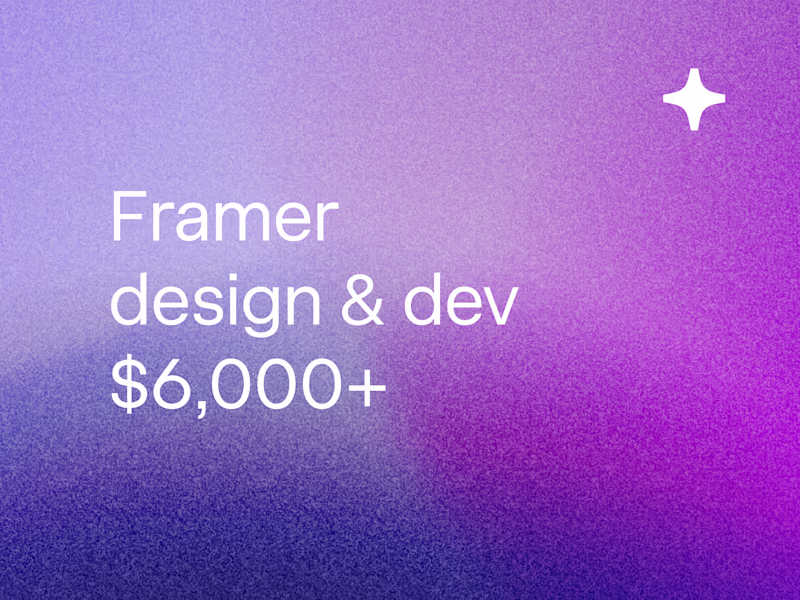 Cover image for Framer Website (Design & Development)