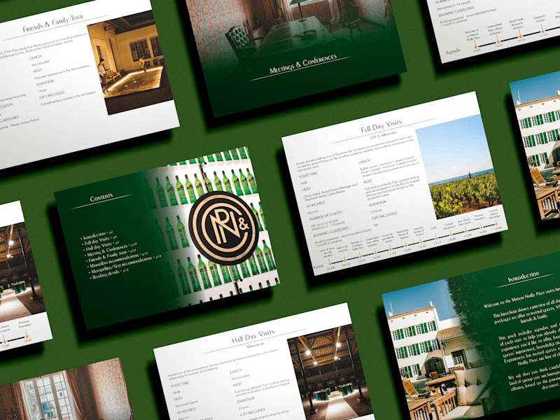 Cover image for Premium Brochure for Touristic Tours in a Vermouth Cellar