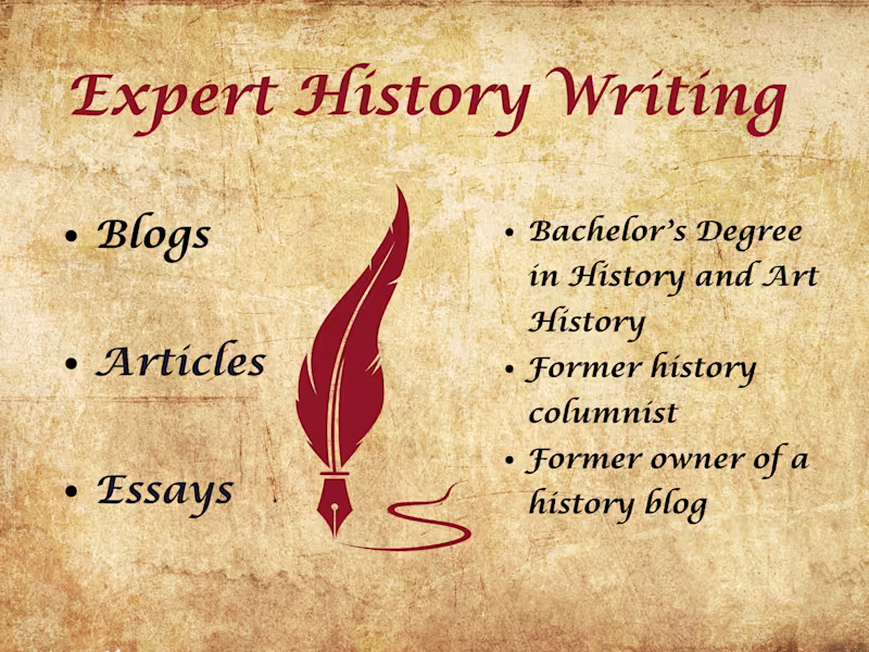 Cover image for History blog posts, articles and essays