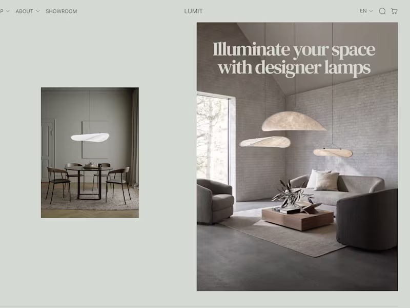 Cover image for Lumit lamp shop | Ecommerce Project