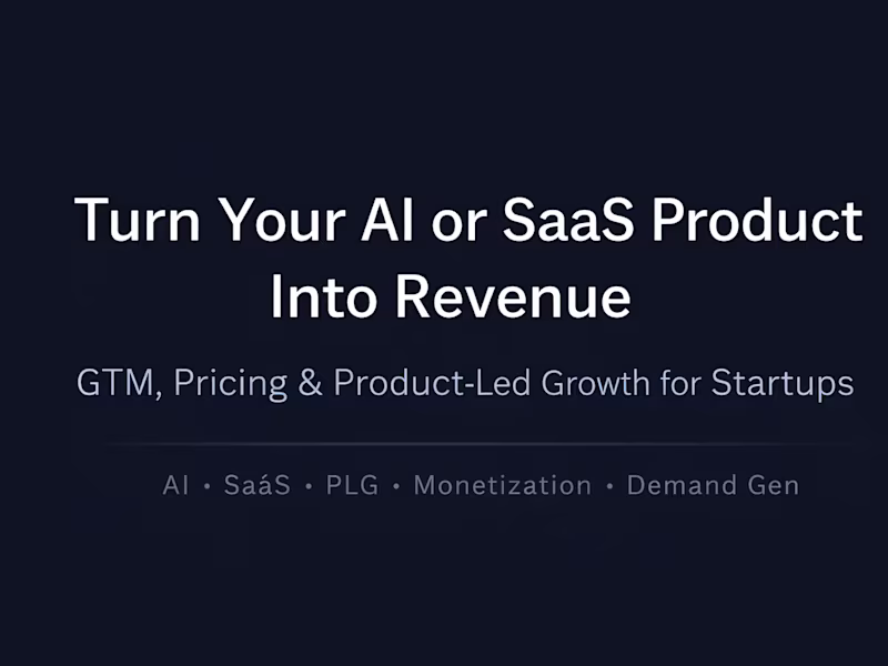 Cover image for AI & SaaS Go-To-Market 