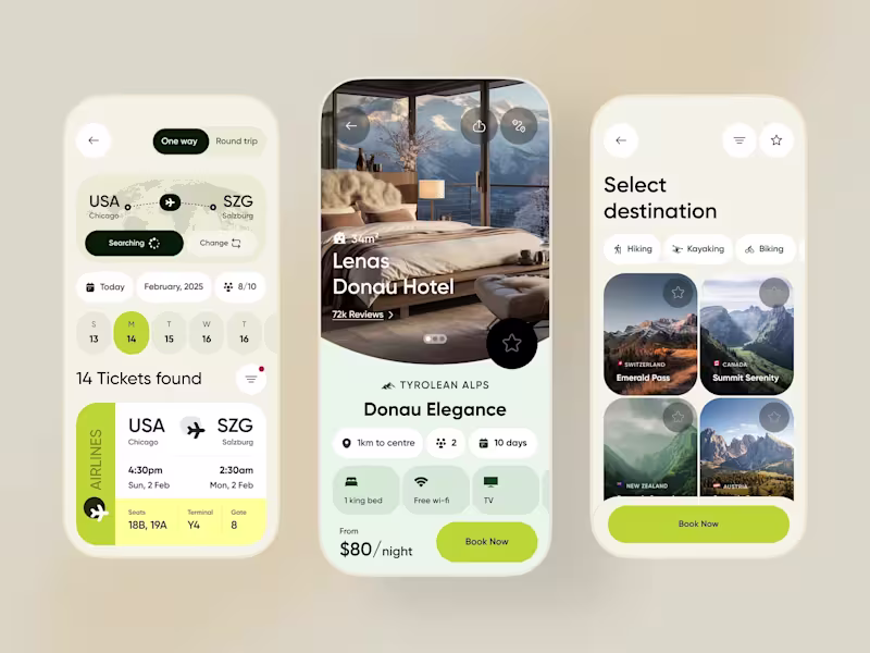 Cover image for Travel & Hotel Booking App UI Development