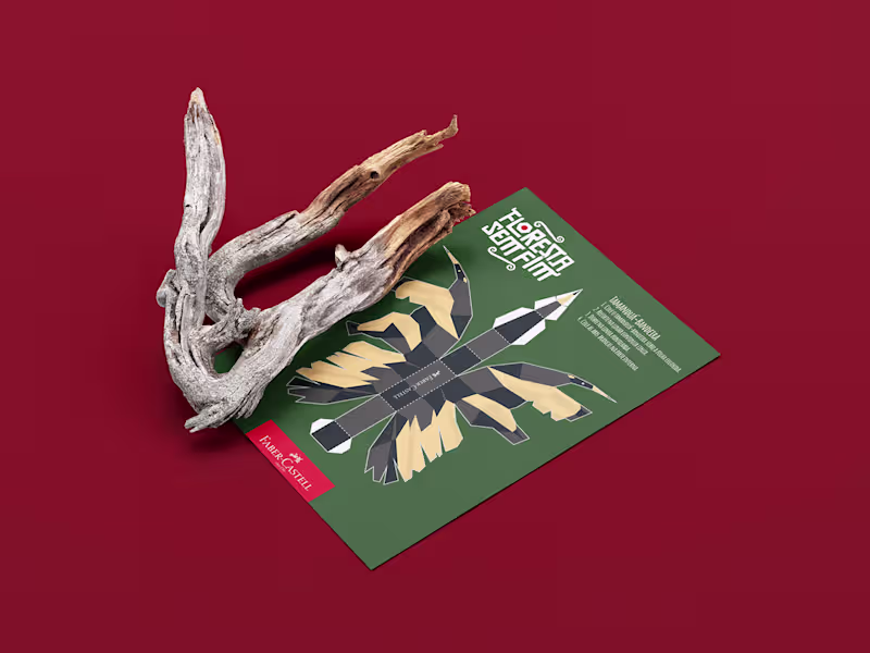 Cover image for "Floresta Sem Fim" Paper Toy Designs - Faber-Castell :: Behance