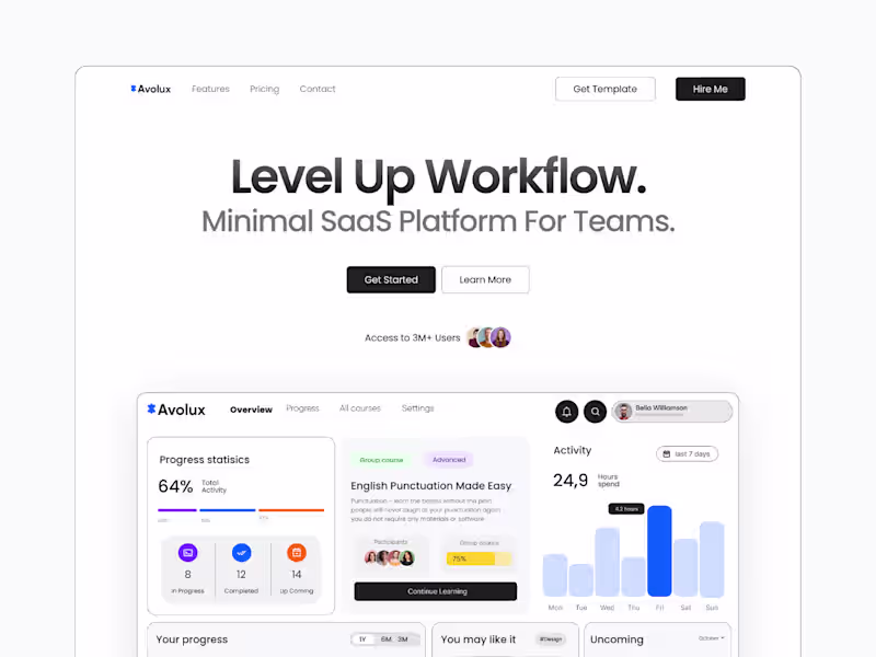 Cover image for Minimal SaaS Landing Page