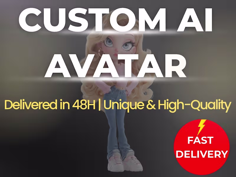 Cover image for Custom AI Avatar or Character Design – Delivered in 48H